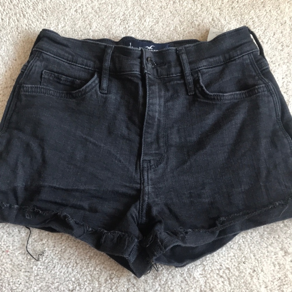Hollister black short shorts